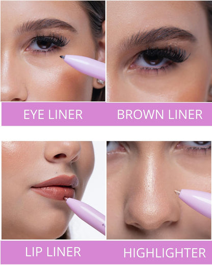 Tawakkul – 4 in 1 Makeup Pen | Lip Liner, Eyeliner, Eyebrow Pencil & Highlighter