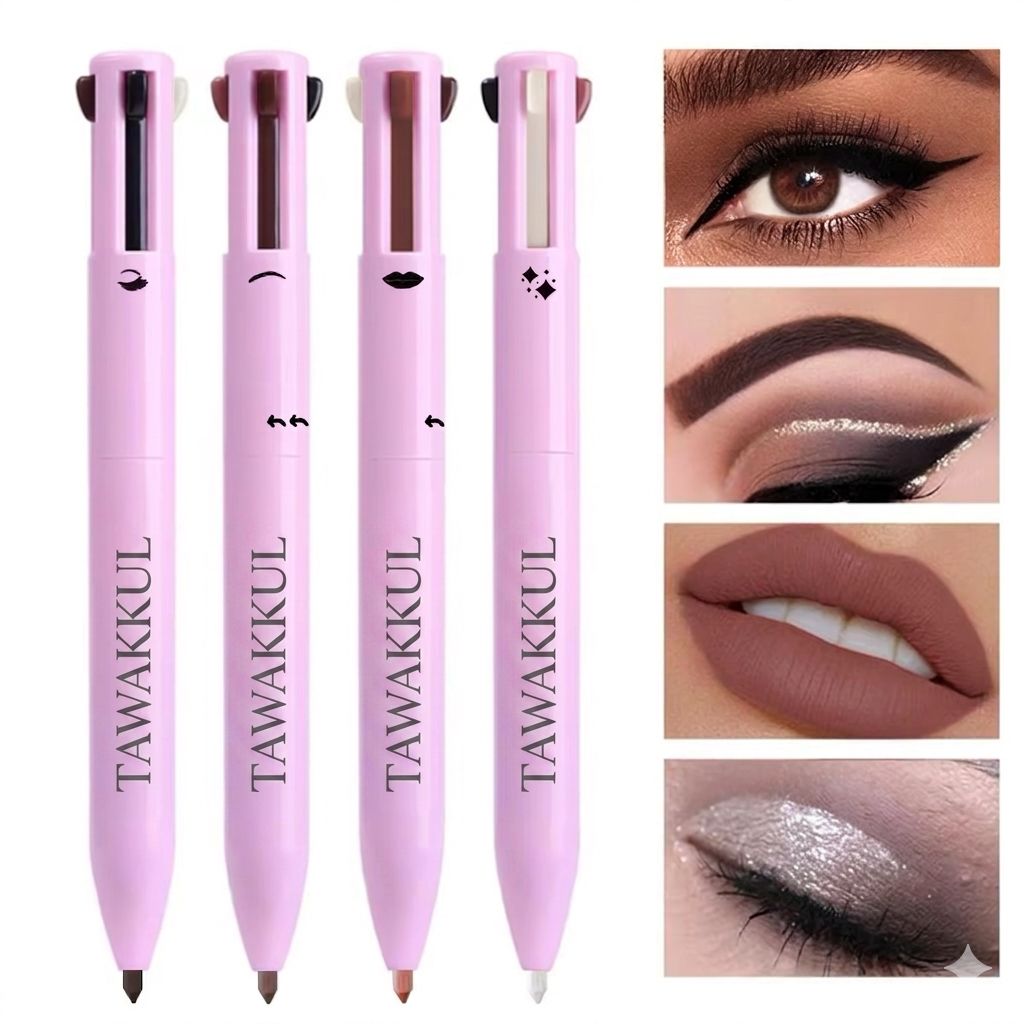 Tawakkul – 4 in 1 Makeup Pen | Lip Liner, Eyeliner, Eyebrow Pencil & Highlighter